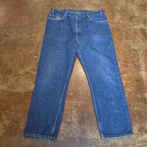 Vintage Levi’s 505 Jeans Mens 36 Regular Fit Straight Leg Red Tab Blue Denim